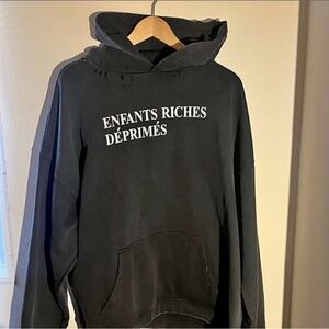 Enfants Riches Déprimés Black Graphic Hoodie - Men